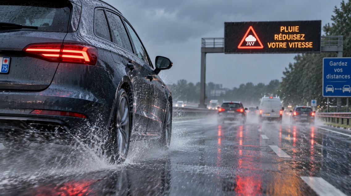 conduire sous la pluie