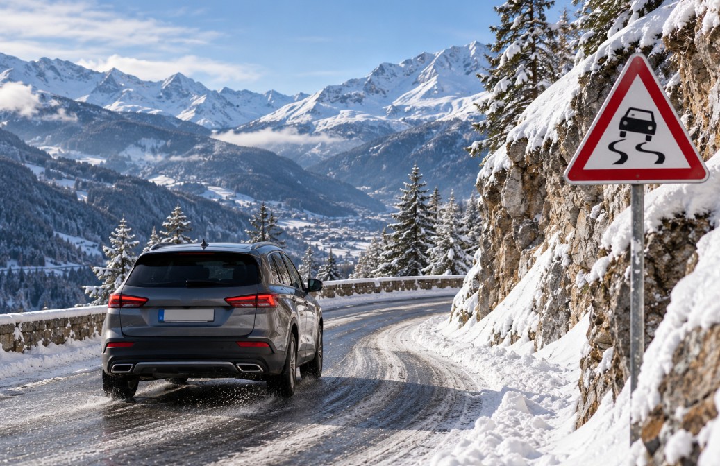 danger verglas routes de montagne